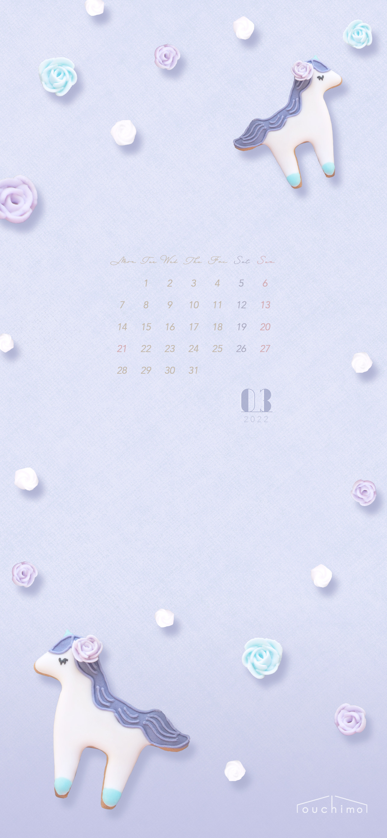 Iphone壁紙 Ouchimo特製22年3月のカレンダーできました Ouchimo