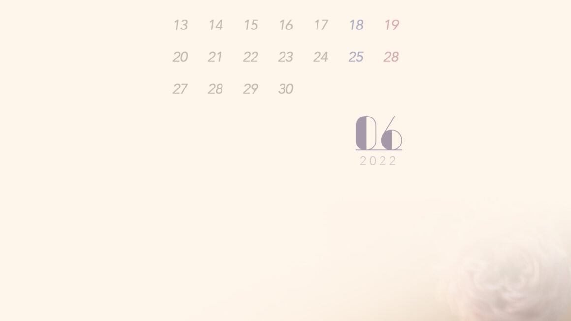 【#iPhone壁紙】ouchimo特製2022年6月のカレンダーできました！