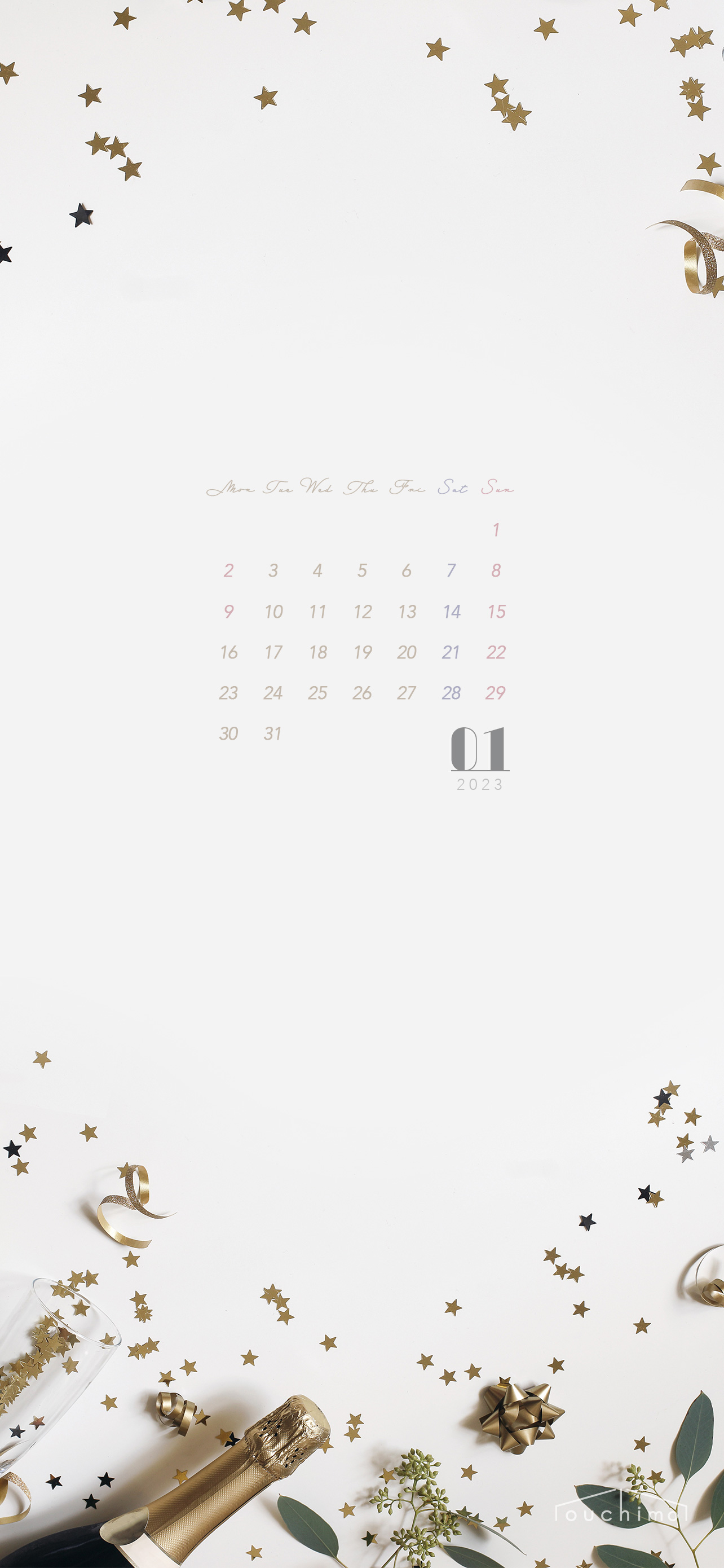 Iphone壁紙 Ouchimo特製23年1月のカレンダーできました Ouchimo
