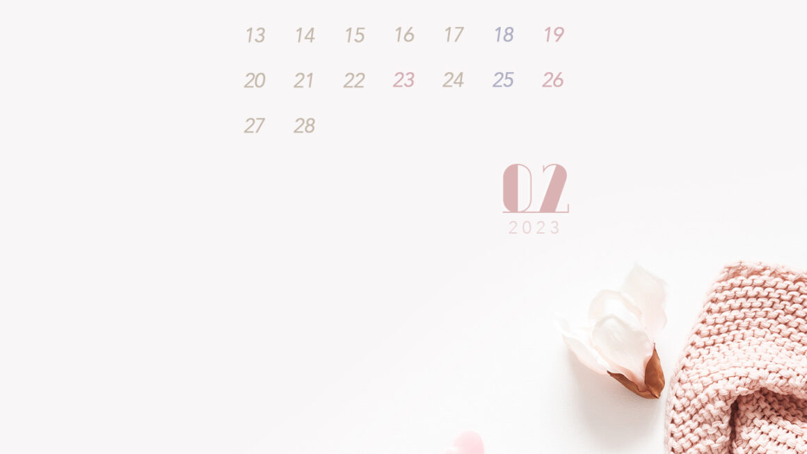【#iPhone壁紙】ouchimo特製2023年2月のカレンダーできました！