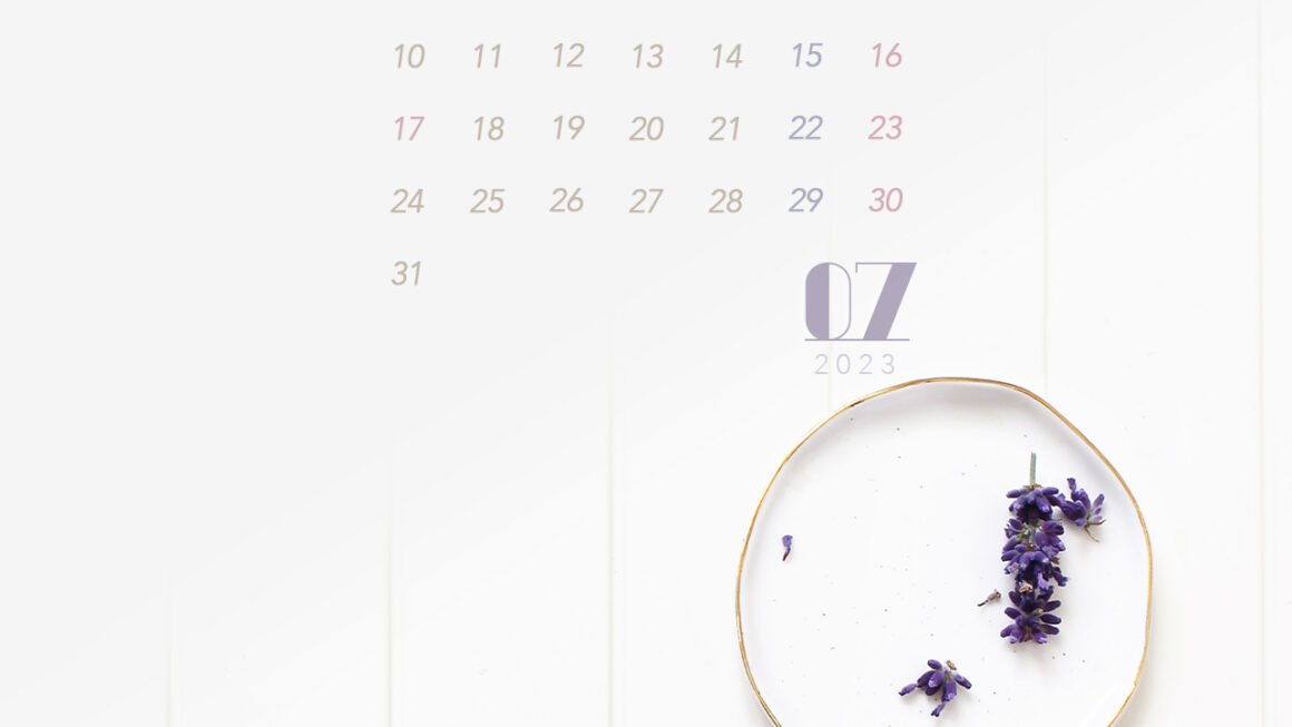 【#iPhone壁紙】ouchimo特製2023年7月のカレンダーできました！