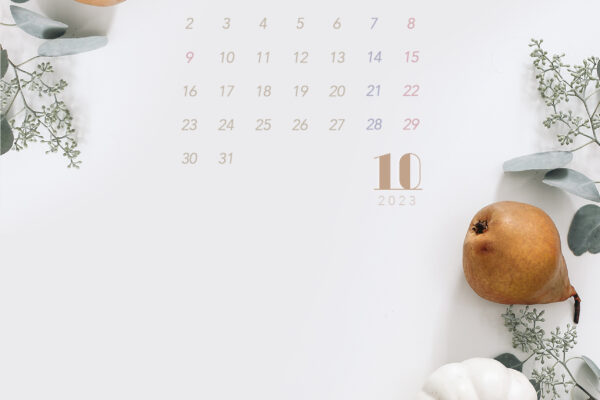 【#iPhone壁紙】ouchimo特製2023年10月のカレンダーできました！