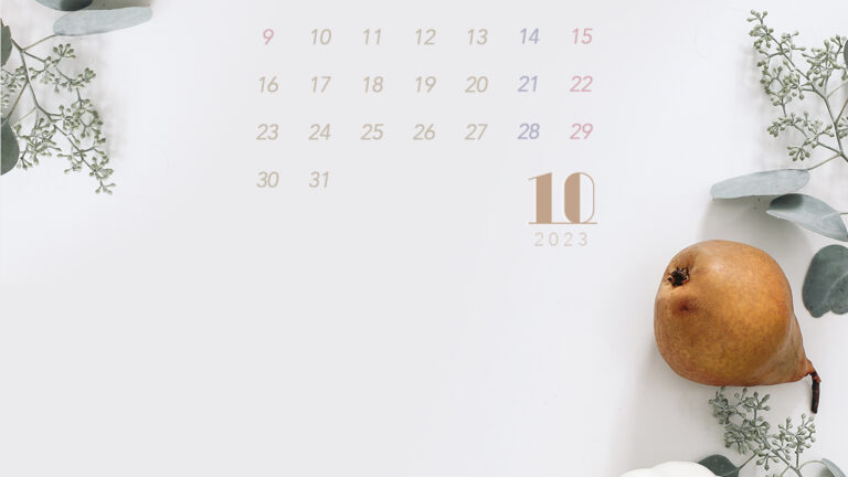 【#iPhone壁紙】ouchimo特製2023年10月のカレンダーできました！