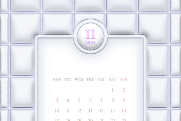 【#iPhone壁紙】ouchimo特製2025年11月のカレンダーできました！