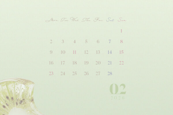 【#iPhone壁紙】ouchimo特製2026年2月のカレンダーできました！