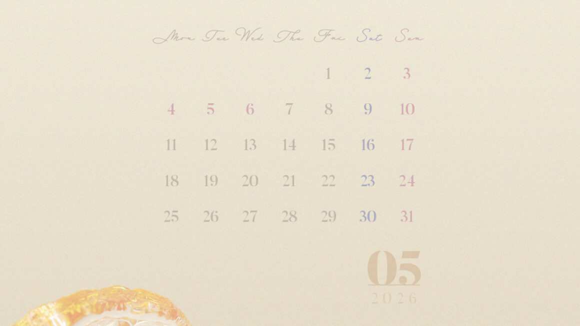 【#iPhone壁紙】ouchimo特製2026年5月のカレンダーできました！