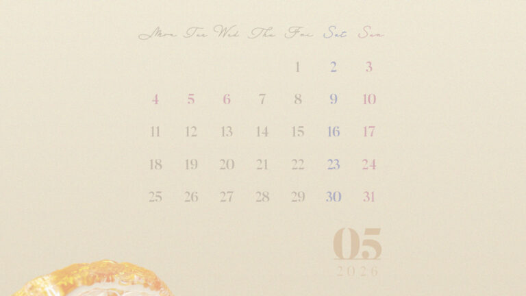 2026年5月のカレンダー壁紙