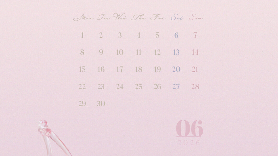 【#iPhone壁紙】ouchimo特製2026年6月のカレンダーできました！
