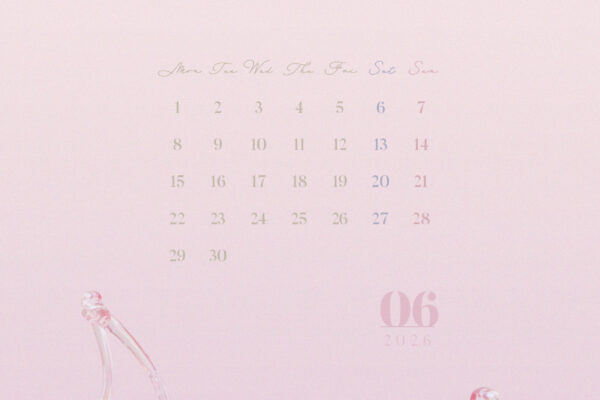 【#iPhone壁紙】ouchimo特製2026年6月のカレンダーできました！