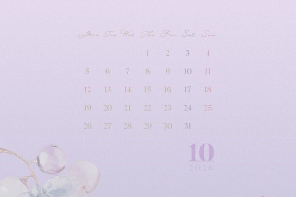 【#iPhone壁紙】ouchimo特製2026年10月のカレンダーできました！